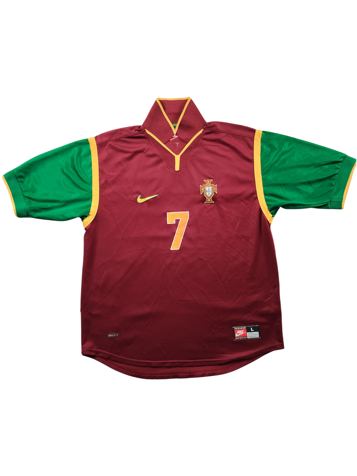 Portugal 1999-00 Home Shirt (Figo) (L)
